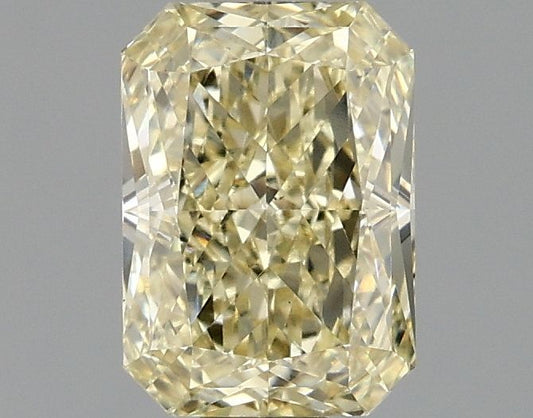 Lab-Grown Radiant Diamond - 1.02 Carats, Fancy Yellow Color, VVS2 Clarity - Certified by IGI - Report Number: LG680519980