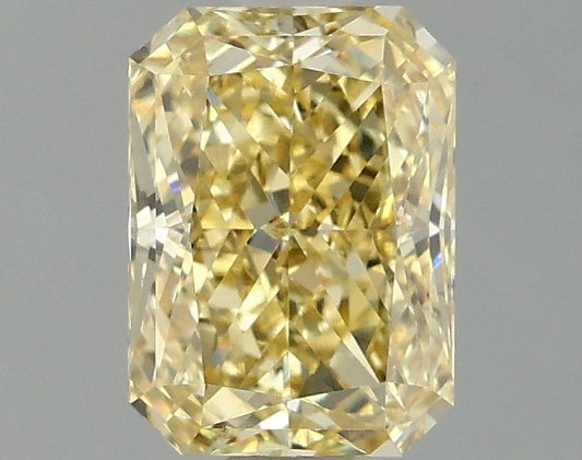 Lab-Grown Radiant Diamond - 1.56 Carats, Fancy Intense Yellow Color, VVS2 Clarity - Certified by IGI - Report Number: LG663405727