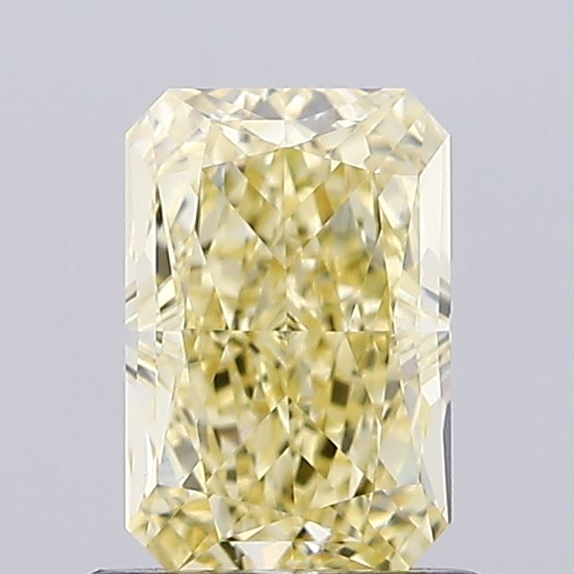 Lab-Grown Radiant Diamond - 1.02 Carats, Fancy Yellow Color, VVS2 Clarity - Certified by IGI - Report Number: LG654492758