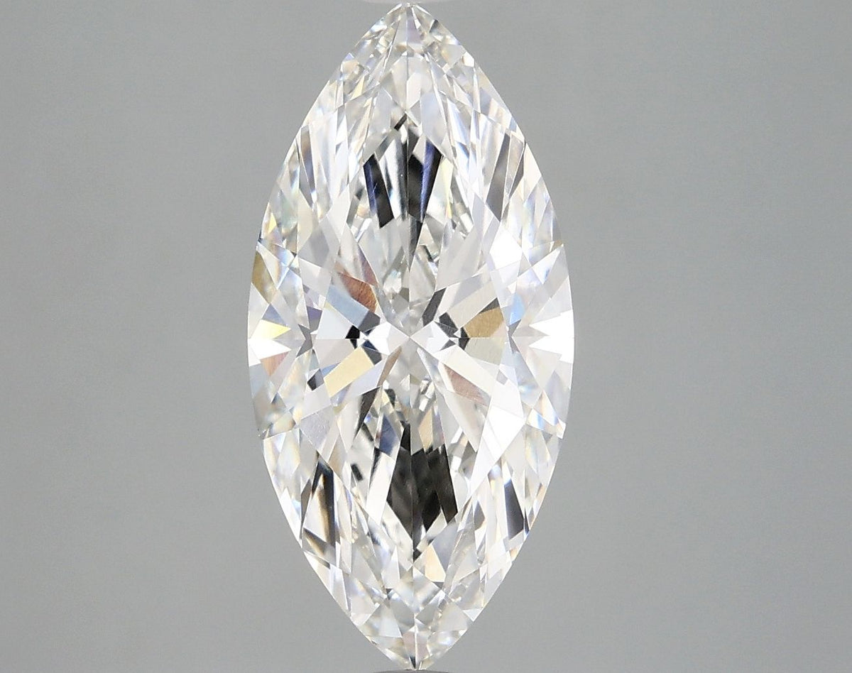 Lab-Grown Marquise Diamond - 3.02 Carats, F Color, VVS2 Clarity - Certified by IGI - Report Number: LG670472844