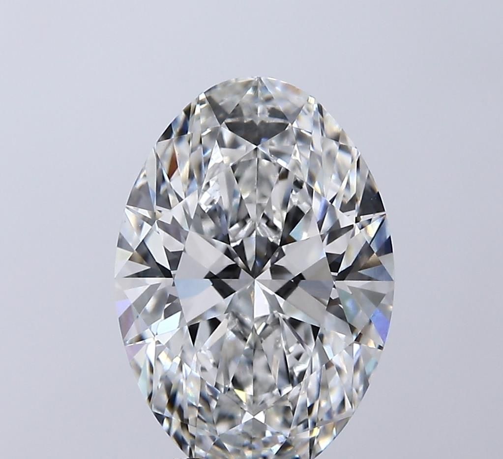 Lab-Grown Oval Diamond - 3.5 Carats, F Color, VVS2 Clarity - Certified by IGI - Report Number: LG715589181