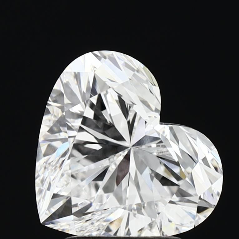 Lab-Grown Heart Diamond - 2.53 Carats, D Color, VVS2 Clarity - Certified by IGI - Report Number: LG680543631