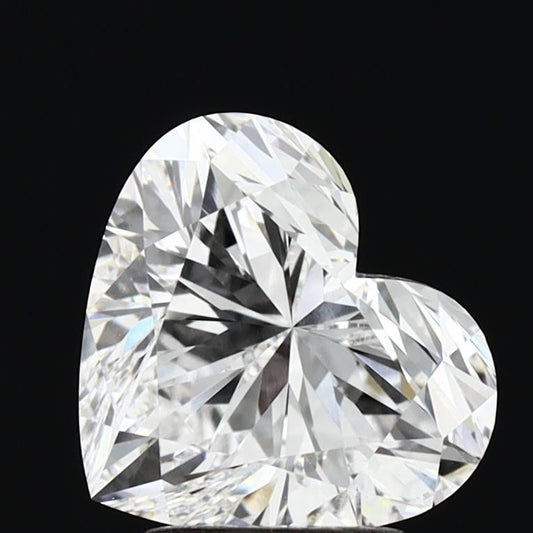 Lab-Grown Heart Diamond - 2.53 Carats, D Color, VVS2 Clarity - Certified by IGI - Report Number: LG680543631