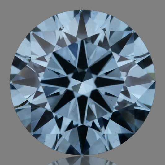 Lab-Grown Round Diamond - 3.05 Carats, Fancy Vivid Blue Color, VS2 Clarity - Certified by IGI - Report Number: LG642473478