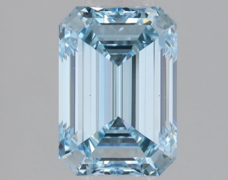 Lab-Grown Emerald Diamond - 1.59 Carats, Fancy Intense Blue Color, VVS2 Clarity - Certified by IGI - Report Number: LG680534602