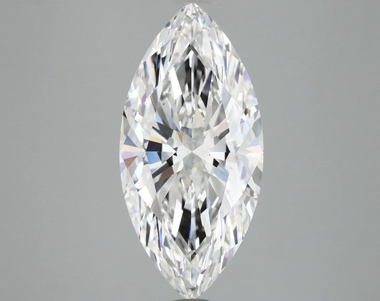 Lab-Grown Marquise Diamond - 4.07 Carats, E Color, VVS2 Clarity - Certified by IGI - Report Number: LG691523515