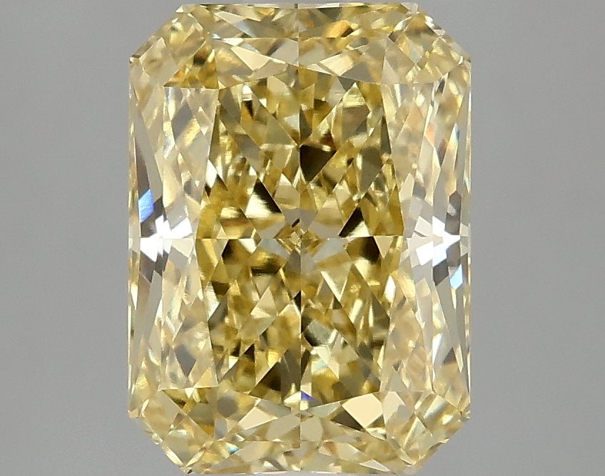 Lab-Grown Radiant Diamond - 3.01 Carats, Fancy Intense Yellow Color, VVS2 Clarity - Certified by IGI - Report Number: LG681558805