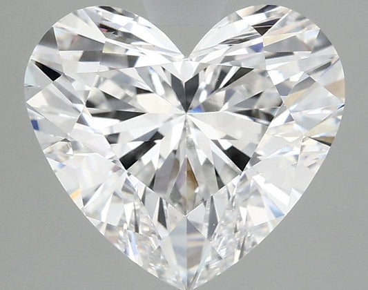 Lab-Grown Heart Diamond - 3.02 Carats, E Color, VVS2 Clarity - Certified by IGI - Report Number: LG685566454