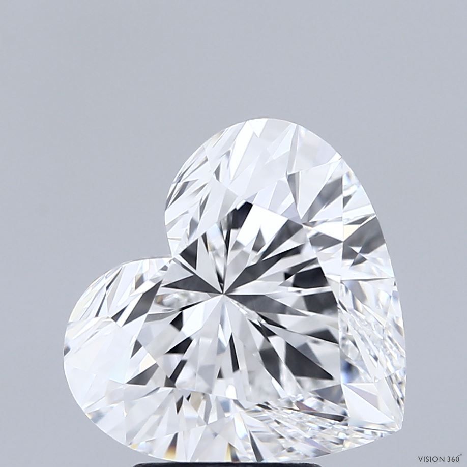 Lab-Grown Heart Diamond - 4.09 Carats, D Color, VVS2 Clarity - Certified by IGI - Report Number: LG710575336