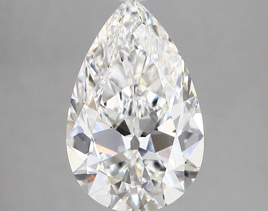 Lab-Grown Pear Diamond - 3.46 Carats, E Color, VVS2 Clarity - Certified by IGI - Report Number: LG670436089