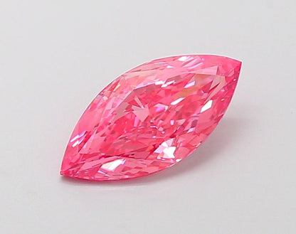 Lab-Grown Marquise Diamond - 1.09 Carats, Fancy Vivid Pink Color, VS1 Clarity - Certified by IGI - Report Number: LG659409369