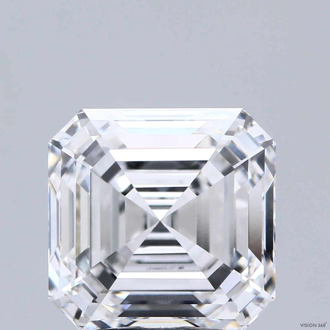 Lab-Grown Asscher Diamond - 4.05 Carats, E Color, VVS2 Clarity - Certified by IGI - Report Number: LG715588427