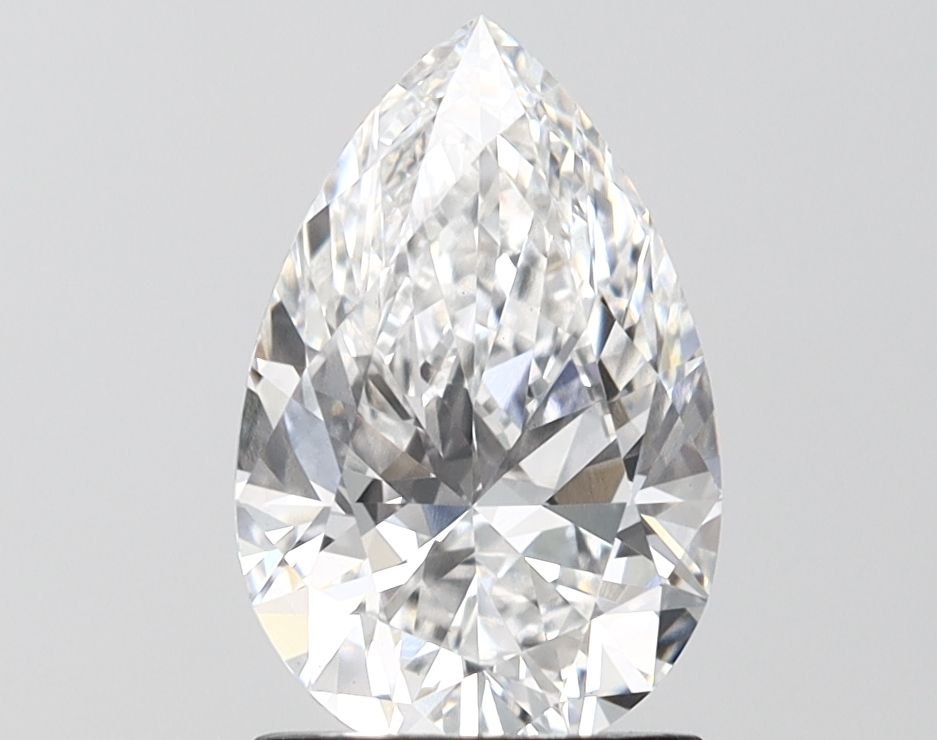 Lab-Grown Pear Diamond - 2.01 Carats, F Color, VS2 Clarity - Certified by IGI - Report Number: LG689554045