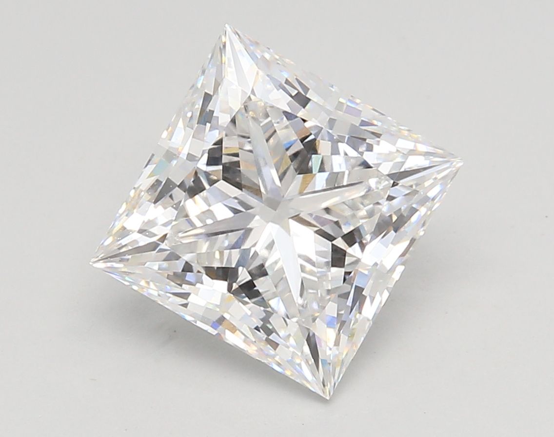 Lab-Grown Princess Diamond - 4.09 Carats, E Color, VVS2 Clarity - Certified by IGI - Report Number: LG685537707