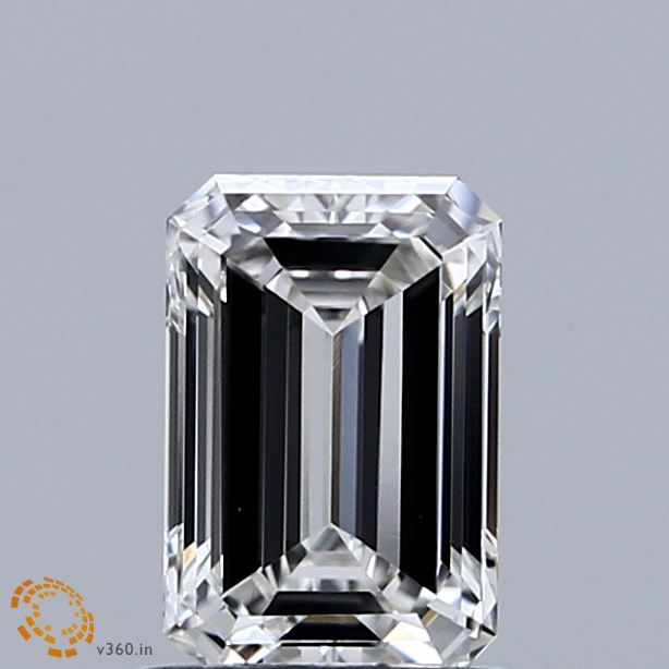 Lab-Grown Emerald Diamond - 0.97 Carats, F Color, VVS2 Clarity - Certified by IGI - Report Number: LG671437296