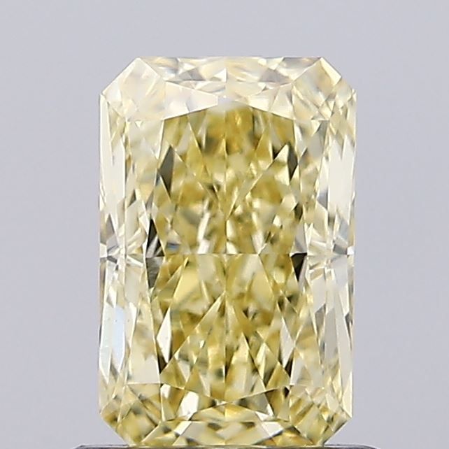 Lab-Grown Radiant Diamond - 1.05 Carats, Fancy Yellow Color, VVS2 Clarity - Certified by IGI - Report Number: LG654492761