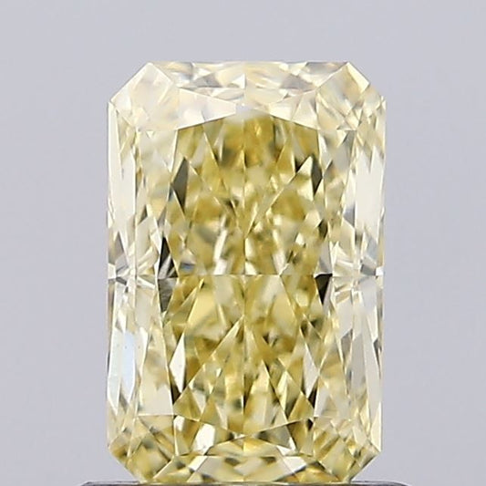 Lab-Grown Radiant Diamond - 1.05 Carats, Fancy Yellow Color, VVS2 Clarity - Certified by IGI - Report Number: LG654492761