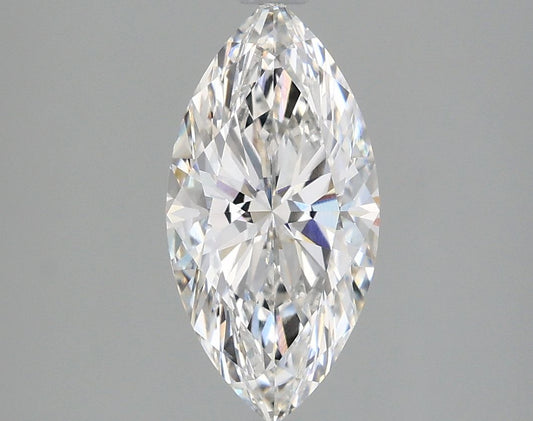 Lab-Grown Marquise Diamond - 1.96 Carats, F Color, VVS2 Clarity - Certified by IGI - Report Number: LG660465707