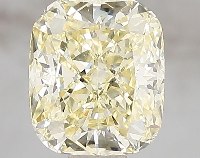 Lab-Grown Cushion Diamond - 1.6 Carats, Fancy Intense Yellow Color, VVS2 Clarity - Certified by IGI - Report Number: LG671493145