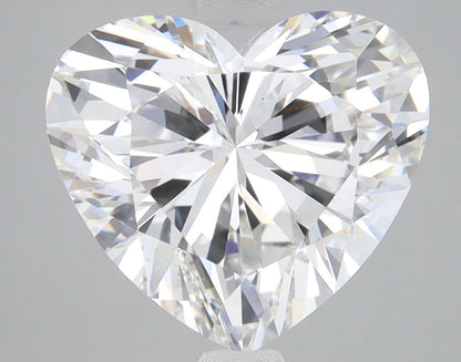 Lab-Grown Heart Diamond - 4.08 Carats, F Color, VVS2 Clarity - Certified by IGI - Report Number: LG645433117