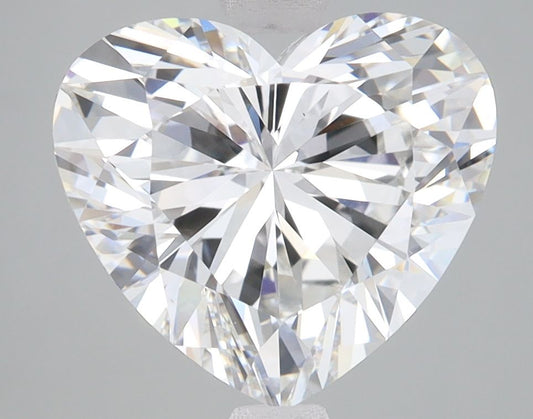 Lab-Grown Heart Diamond - 4.08 Carats, F Color, VVS2 Clarity - Certified by IGI - Report Number: LG645433117