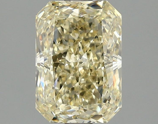 Lab-Grown Radiant Diamond - 2.08 Carats, Fancy Light Yellow Color, VVS2 Clarity - Certified by IGI - Report Number: LG660496198