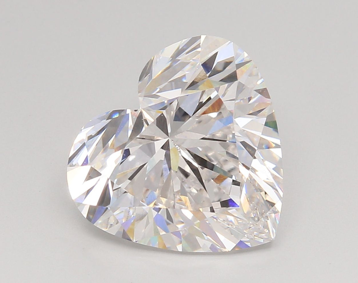 Lab-Grown Heart Diamond - 6.03 Carats, F Color, VS1 Clarity - Certified by IGI - Report Number: LG669443544