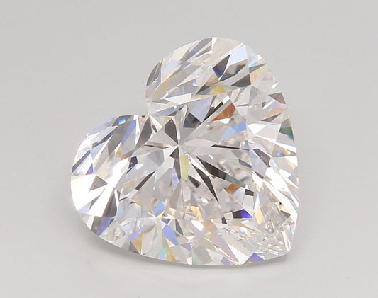 Lab-Grown Heart Diamond - 6.03 Carats, F Color, VS1 Clarity - Certified by IGI - Report Number: LG669443544