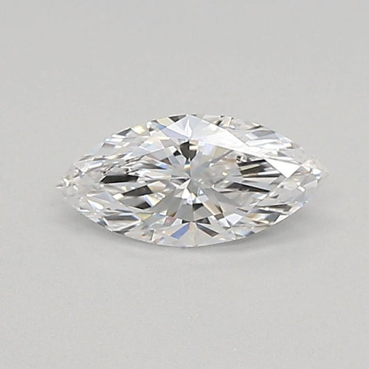 Lab-Grown Marquise Diamond - 0.34 Carats, D Color, VS1 Clarity - Certified by IGI - Report Number: LG678542355