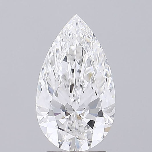 Lab-Grown Pear Diamond - 3.01 Carats, E Color, VVS2 Clarity - Certified by IGI - Report Number: LG687508008