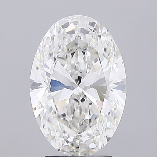 Lab-Grown Oval Diamond - 3.06 Carats, F Color, VVS2 Clarity - Certified by IGI - Report Number: LG675591559