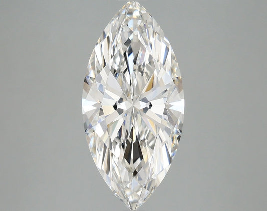 Lab-Grown Marquise Diamond - 3.03 Carats, F Color, VVS2 Clarity - Certified by IGI - Report Number: LG671435171
