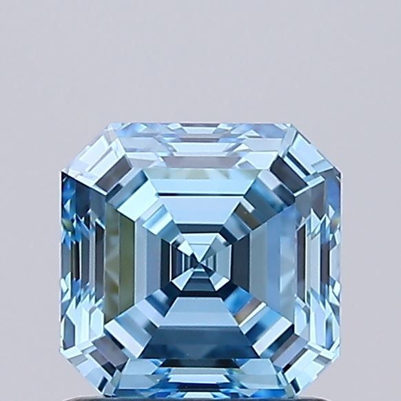 Asscher 1.02ct Fancy Vivid Blue IF - Cut • IGI • LG727578040