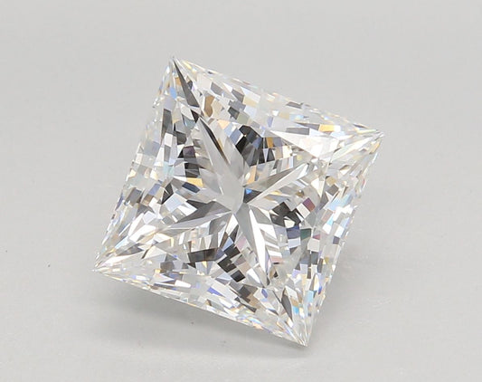 Lab-Grown Princess Diamond - 4.08 Carats, E Color, VVS2 Clarity - Certified by IGI - Report Number: LG685549884