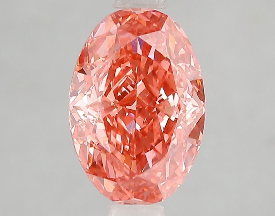 Lab-Grown Oval Diamond - 2.1 Carats, Fancy Vivid Pink Color, VVS2 Clarity - Certified by IGI - Report Number: LG666431739