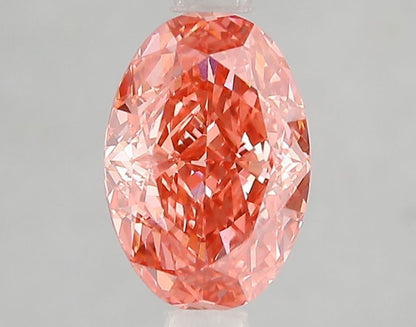 Lab-Grown Oval Diamond - 2.1 Carats, Fancy Vivid Pink Color, VVS2 Clarity - Certified by IGI - Report Number: LG666431739