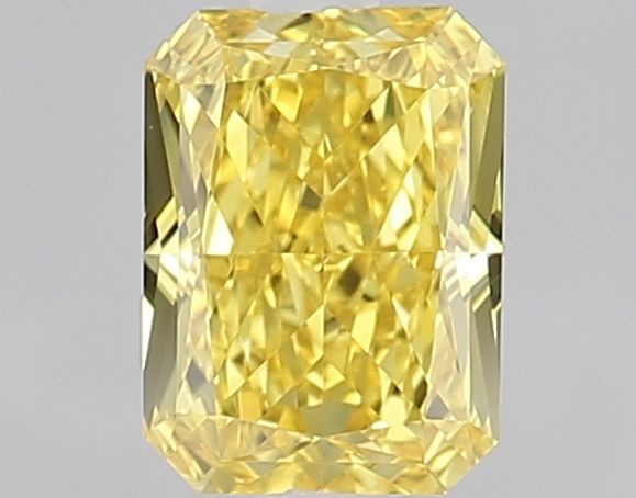 Lab-Grown Radiant Diamond - 1.01 Carats, Fancy Vivid Yellow Color, VVS1 Clarity - Certified by IGI - Report Number: LG608397639