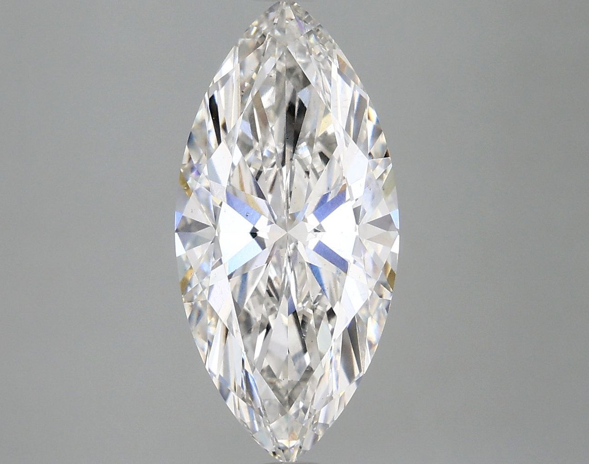 Lab-Grown Marquise Diamond - 2.98 Carats, F Color, VS2 Clarity - Certified by IGI - Report Number: LG671489494