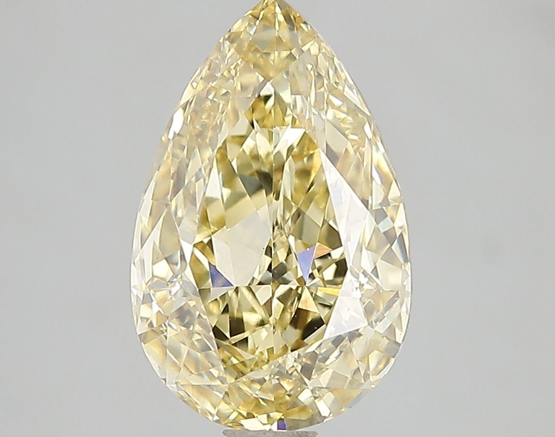 Lab-Grown Cushion Diamond - 1.01 Carats, Fancy Yellow Color, VS1 Clarity - Certified by IGI - Report Number: LG671494870