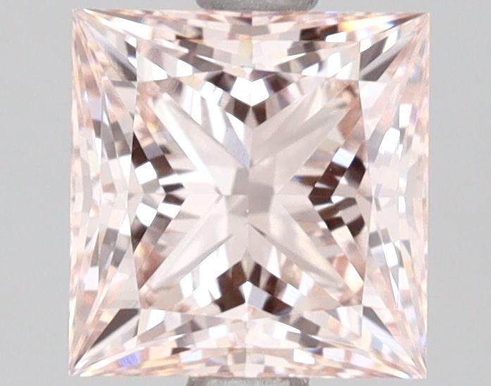 Lab-Grown Princess Diamond - 2.07 Carats, Fancy Intense Pink Color, VS1 Clarity - Certified by IGI - Report Number: LG640497634