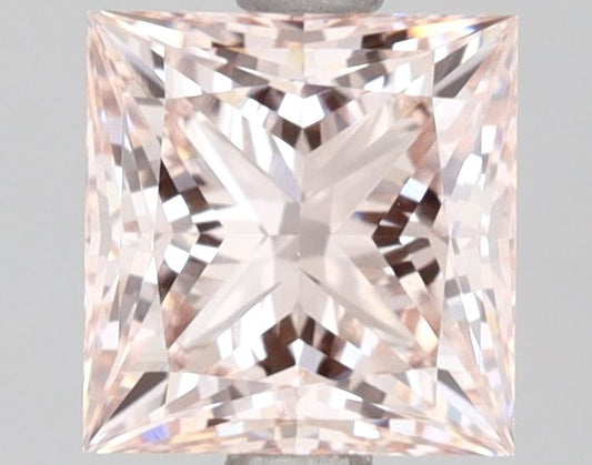 Lab-Grown Princess Diamond - 2.07 Carats, Fancy Intense Pink Color, VS1 Clarity - Certified by IGI - Report Number: LG640497634