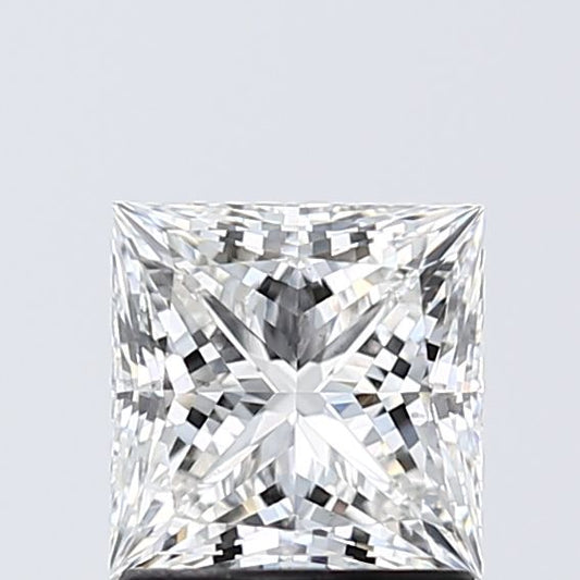 Lab-Grown Princess Diamond - 1.45 Carats, F Color, VS1 Clarity - Certified by IGI - Report Number: LG632432591