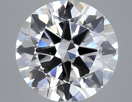 Lab-Grown Round Diamond - 4.03 Carats, F Color, VS2 Clarity - Certified by IGI - Report Number: LG619450737