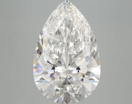 Lab-Grown Pear Diamond - 6.14 Carats, F Color, VS2 Clarity - Certified by IGI - Report Number: LG689579354