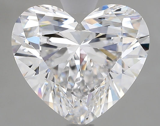 Lab-Grown Heart Diamond - 3.07 Carats, D Color, VVS2 Clarity - Certified by IGI - Report Number: LG689516873