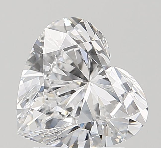 Lab-Grown Heart Diamond - 1.51 Carats, D Color, VVS2 Clarity - Certified by IGI - Report Number: LG694562991