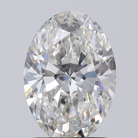 Lab-Grown Oval Diamond - 2.07 Carats, F Color, VVS2 Clarity - Certified by IGI - Report Number: LG710593198