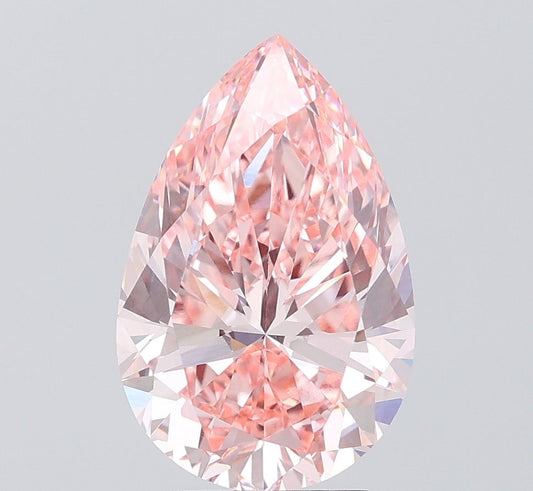 Pear 3.99ct Fancy Intense Pink VVS2 - Cut • IGI • LG801681462