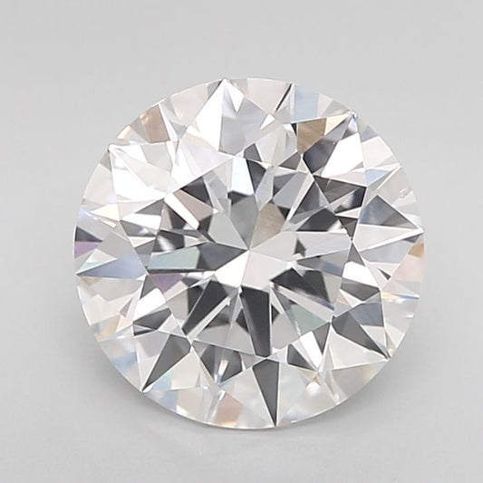 Lab-Grown Round Diamond - 3.01 Carats, E Color, VS2 Clarity - Certified by IGI - Report Number: LG717579539