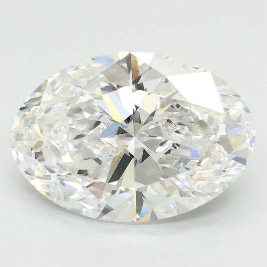 Lab-Grown Oval Diamond - 3.49 Carats, D Color, VVS2 Clarity - Certified by IGI - Report Number: LG689541580